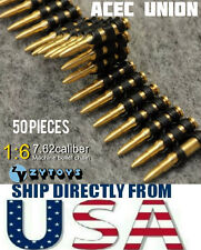 16 Scale 7.62 Caliber 50pcs Metal Machine Bullet Chain U.s.a Seller