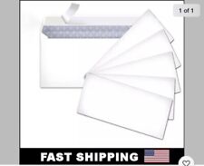100peel And Self-seal White Letter Mailing Envelopes Security 4-18 X 9-12 No10