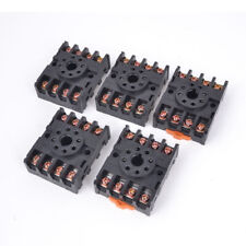 5pcs 8 Pin Power Timer Relay Socket Base Holder Pf083a For Jtx-2c Dh48s