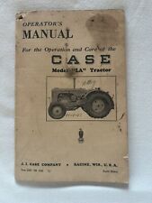Vintage 1945 50s J.i. Case Model La Tractor Owner Operator Parts Manual 5288