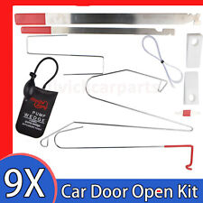 9x Car Door Opening Lock Out Open Tools Kit Universal Door Lockout Toolair Pump
