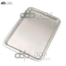 Stainless Steel Medical Instrument Mayo Dental Tattoo Tray 14 X 10 X 1.5