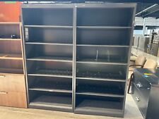 Heavy Duty Bookcase In Gray Metal Finish By Hon 36 X 16 12 D X 76 H