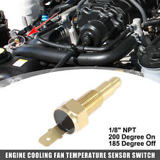 Engine Cooling Fan Thermo Sensor Switch 18 Npt 200 Degree On 185 Degree Off