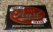 Pearl Beer Tin Over Cardboard- Toc - San Antonio Texas