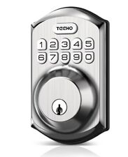 Teeho Te001 Keyless Entry Door Lock -keypad Digital Weatherproof Deadbolt-nickel