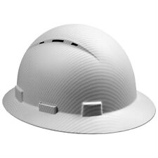 Cal Pacific White Full Brim Hard Hat With With Fas-trac Suspension