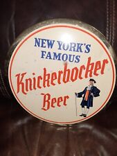 Knickerbocker Beer Celluloid Toc Tin Over Cardboard Sign