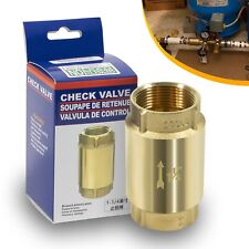 In-line Check Valve 1 14 Brass Female Pipe Thread For Most Pumps