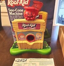 Vintage 1985 Kool-aid Snow Cone Machine Complete Sno Shaved Ice Kit Toy