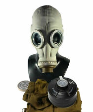 Soviet Russian Military Gas Mask Gp-5 Grey Rubber Full Set New Nato Filter Cff3