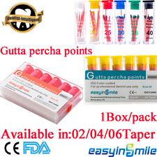 Endodontic Gutta Percha Points Dental Endo Root Canal .02.04.06 Taper 1box