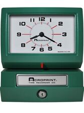 Acroprint 150ar3 Automatic Time Recorder Prints Day Of The Week Hour 1-12