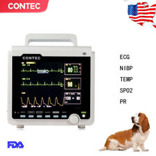 Vet Icu Veterinary Patient Monitor Machine 6-parameter Nibp Spo2 Temp Resp Prus