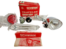 New Vtg Schwinn Approved Traveller Bicycle Generator 4 280 Light Set Unused