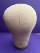 Vtg Millinery Canvas Cloth Mannequin Head Wig Hat Block Form Stand Display Sale