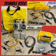 Trimble 5700 Gps Receiver 40406-46 Survey Tools Adapter Cords Memory Stick