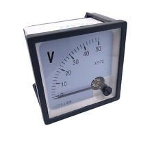 Us Stock Dc 050v Square Analog Volt Pointer Needle Panel Meter Voltmeter Xt-72