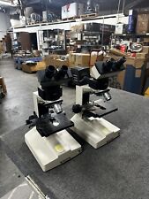 Lot Of 2 Olympus Bh Bhm Microscope Neo Splan 10 0.25 Sold For Parts