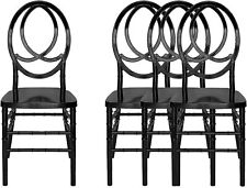 Foh Set Of 4 Stackable Elegant Party Event Wedding Chairs Black Pp Chairs