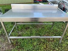 Commercial 60x31 Stainless Steel Heavy Duty Kitchen Work Prep Table Wbacksplash