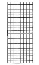 Travel Gridwall Panel 2 X 6 Total Height Grid Wall Travel Metal Craft
