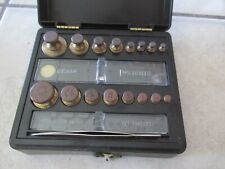 Vintage Ohaus 5601 Apothecary Scale Gram Weight Set With Balance And Case