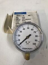 Ashcroft 35w1005 H 02l 100 Pressure Gauge 3-12in 0-100psi 14in Npt