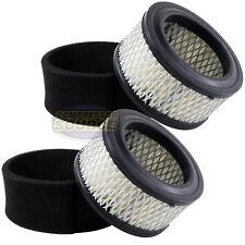 2 New Air Compressor Air Intake Filter Elements With Pre-filters