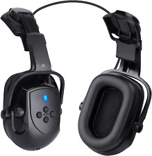 Bluetooth Hard Hat Ear Muffs Nrr 28db Adjustable Cap-mounted Ear Muff Helmet A