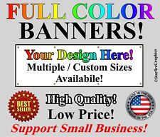 Any Size Full Color Advertising Vinyl Banner Sign Many Sizes Business Usa 13oz.