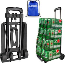 Apoxcon Folding Hand Truck Foldable Dolly Cart With Two Wheels Collapsible For