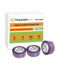 Purple Acrylic Carton Box Sealing Tape 2 X 110 Yards 2 Mil Packing Tape 72 Rls