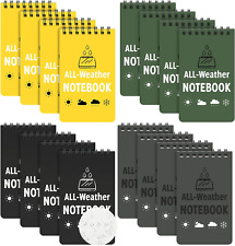 16 All-weather Memo Paper Notepad W Cover Waterproof Write In The Rain Notebook