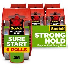 Scotch Sure Start Packaging Tape 1.88 X 800 1 12 Core Clear 6pack 1456