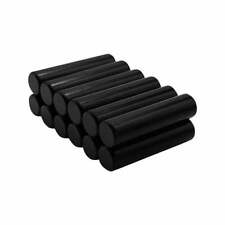 14 X 1 Inch Neodymium Cylinder Magnets N42 Black Epoxy Coating 12 Pack