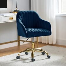 New Navy Chair Home Office Desk Computer Adjustable Swivel Go Velvet Modern Cute