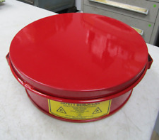 New Justrite Red Safety Bench Can 0.5 Gal. 1.9 Liters 10295
