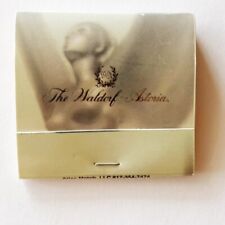 Vintage Waldorf Astoria New York City Nyc Advertising Collectible Matchbook