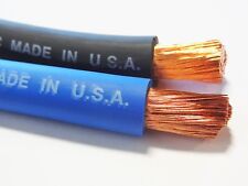 20 40 Welding Battery Copper Cable Made In Usa Epdm Jacket 10 Black 10 Blue