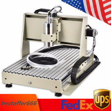 4 Axis Cnc 6040 Router Engraver Usb Metal Wood Working Carving Machine 1500w New