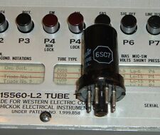 6sc7 Ge Metal Audio Dual Triode Tube Hickok 539b Test Strong Balanced