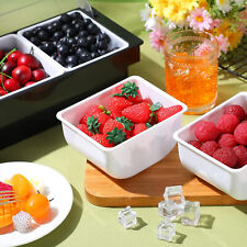 4 Tray Ice Cooled Condiment Serving Container Chilled Garnish Tray Bar Caddy