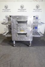 Middleby Marshall Double Stack Natural Gas Split Belt Pizza Conveyor Oven Model