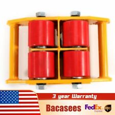 Car Dolly Set Of 4 Machine Skates Shipping Container Wheels Industrial Mover