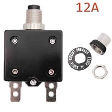 Universal 12 Amp Push Button Thermal Circuit Breaker 12-50v Dc 125-250v Volt Ac