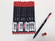 Bic Intensity 0.4 Mm Fine Point Writing Felt Tip Pens Red Pack Of 12