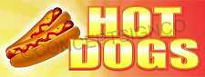 2x5 Hot Dogs Banner Outdoor Sign Jumbo Beef Franks Chicago Chili Food Cart