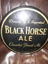 Black Horse Ale Celluloid Toc Tin Over Cardboard Sign