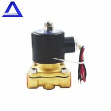 12 Inch 12v Dc Brass Electric Solenoid Valve Npt Gas Water Air Normally Closed